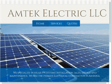 Tablet Screenshot of amtekelectric.com